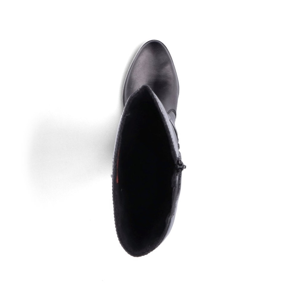 Black Rieker Y2090 Women Knee Length Boots