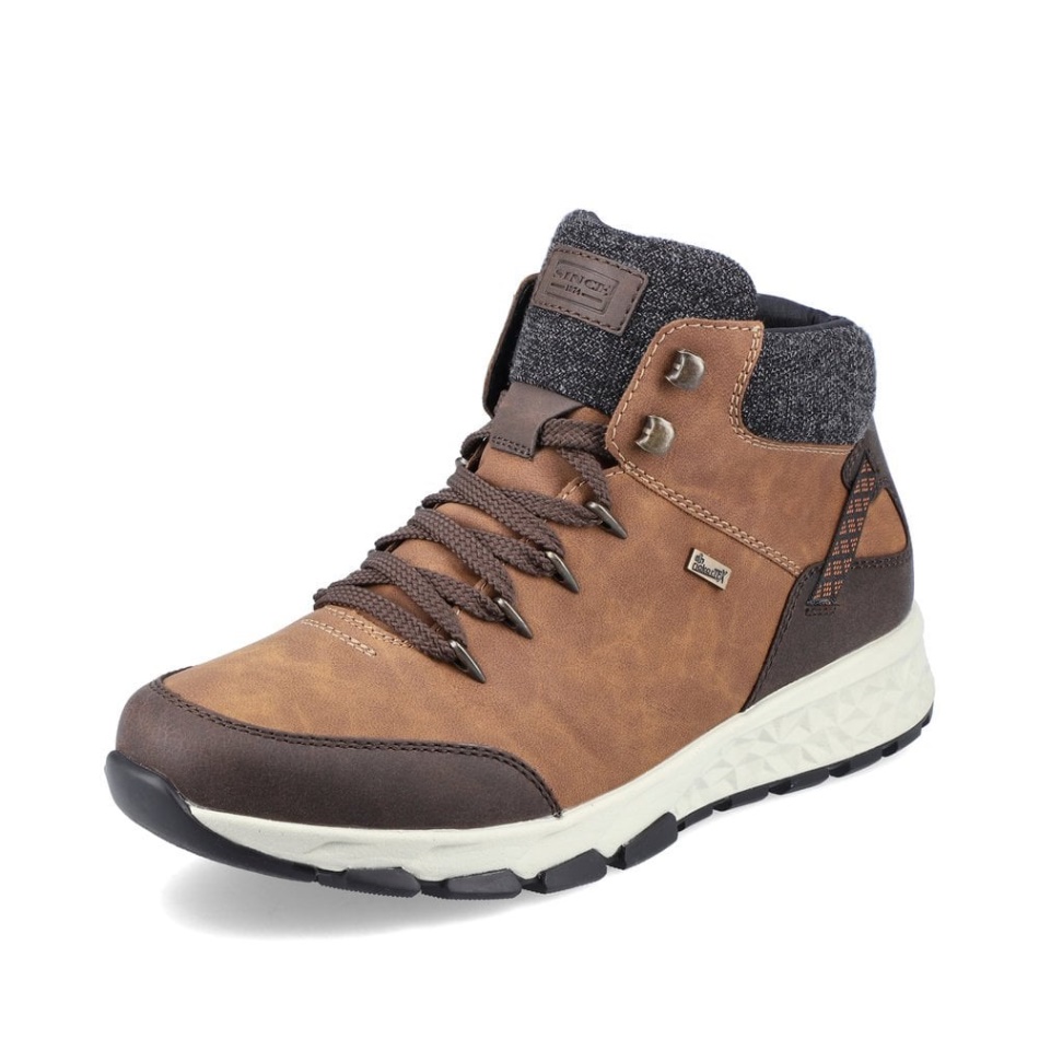 Brown Rieker F6744 Men's Boots