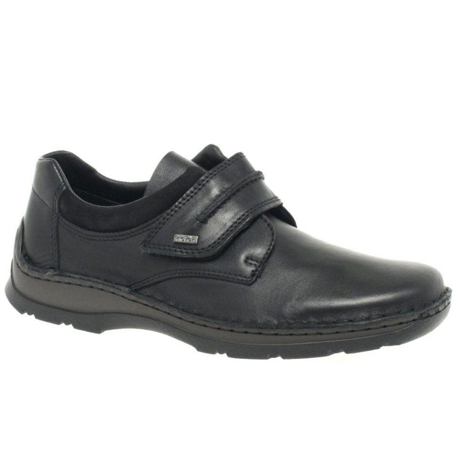 Black Rieker Clarino Mens Casual Shoes