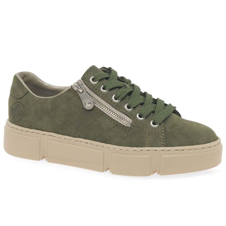 Haven Womens Shoes Khaki Rieker