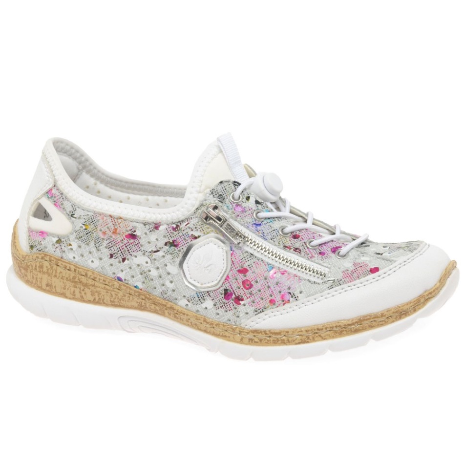 White Rieker Rita Womens Sports Shoes