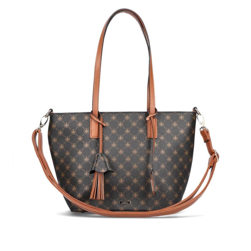 H1305-00 Women Black Zipper Bag Black Rieker