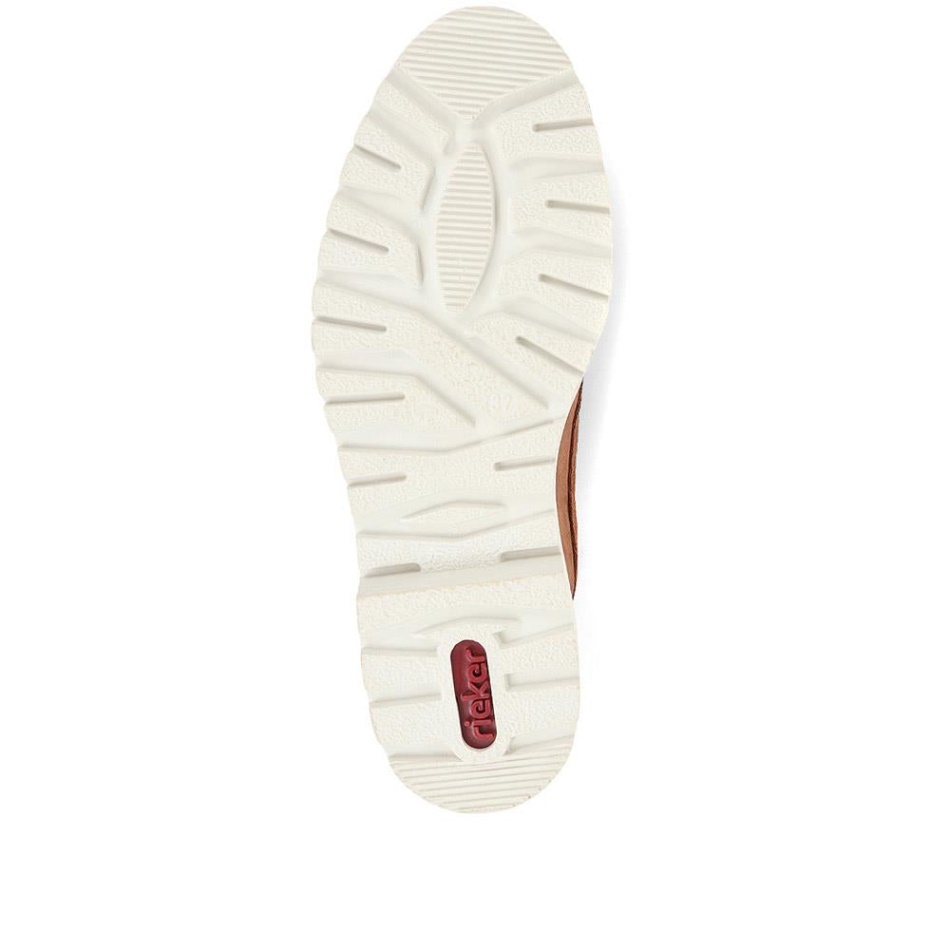 Casual Buckle Loafers Tan Rieker