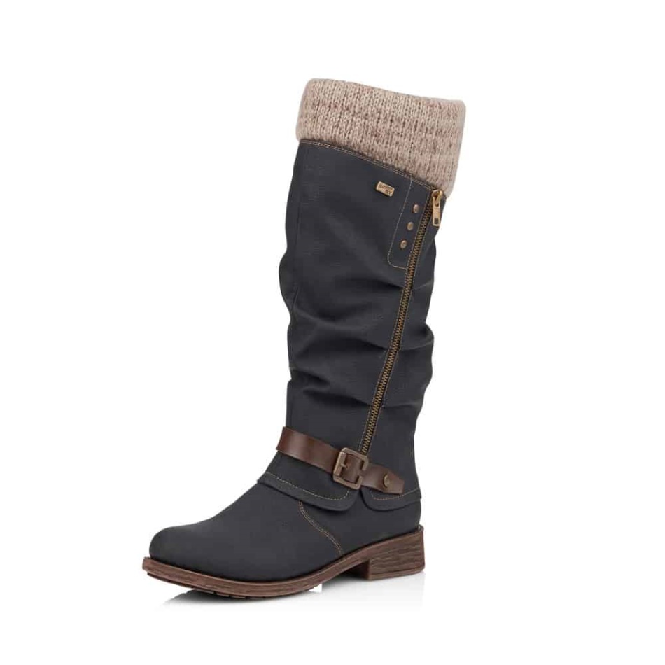 REMONTE |D8076-02 Black Rieker