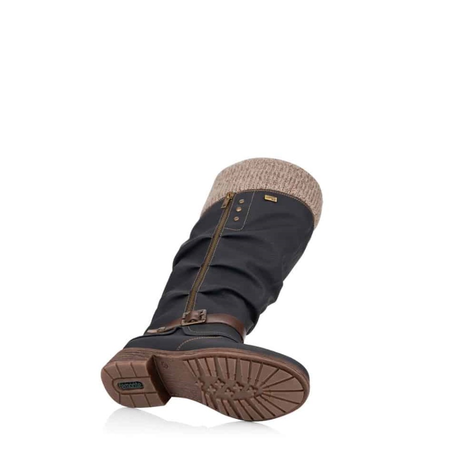 REMONTE |D8076-02 Black Rieker